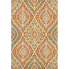 Piper Looms Mayfield Diamond AMF761 Orange Machine Washable Area Rug main image