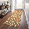 Piper Looms Mayfield Diamond AMF761 Orange Machine Washable Area Rug Runner Lifestyle Image Feature