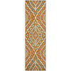 Piper Looms Mayfield Diamond AMF761 Orange Machine Washable Area Rug Runner Main Image