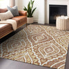 Piper Looms Mayfield Diamond AMF761 Paprika Machine Washable Area Rug Lifestyle Image Feature