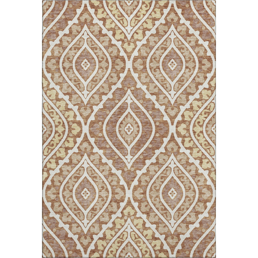 Piper Looms Mayfield Diamond AMF761 Paprika Machine Washable Area Rug main image