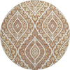 Piper Looms Mayfield Diamond AMF761 Paprika Machine Washable Area Rug Round Main Image