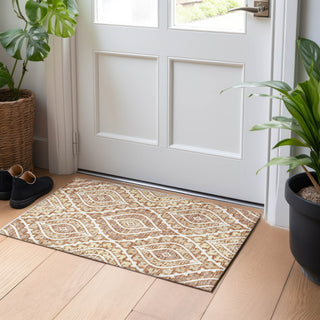 Piper Looms Mayfield Diamond AMF761 Paprika Machine Washable Area Rug Scatter Lifestyle Image Feature