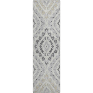 Piper Looms Mayfield Diamond AMF761 Silver Machine Washable Area Rug Runner Main Image