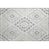 Piper Looms Mayfield Diamond AMF761 Silver Machine Washable Area Rug Scatter Main Image