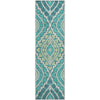 Piper Looms Mayfield Diamond AMF761 Teal Machine Washable Area Rug Runner Main Image