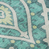 Piper Looms Mayfield Diamond AMF761 Teal Machine Washable Area Rug Swatch Image