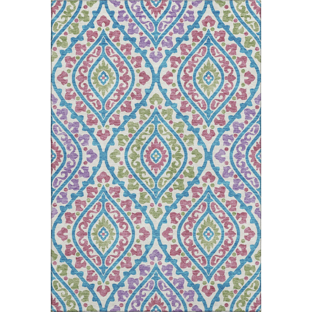 Piper Looms Mayfield Diamond AMF761 White Machine Washable Area Rug main image