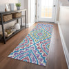 Piper Looms Mayfield Diamond AMF761 White Machine Washable Area Rug Runner Lifestyle Image Feature