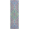 Piper Looms Mayfield Diamond AMF761 White Machine Washable Area Rug Runner Main Image