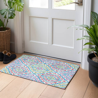 Piper Looms Mayfield Diamond AMF761 White Machine Washable Area Rug Scatter Lifestyle Image Feature