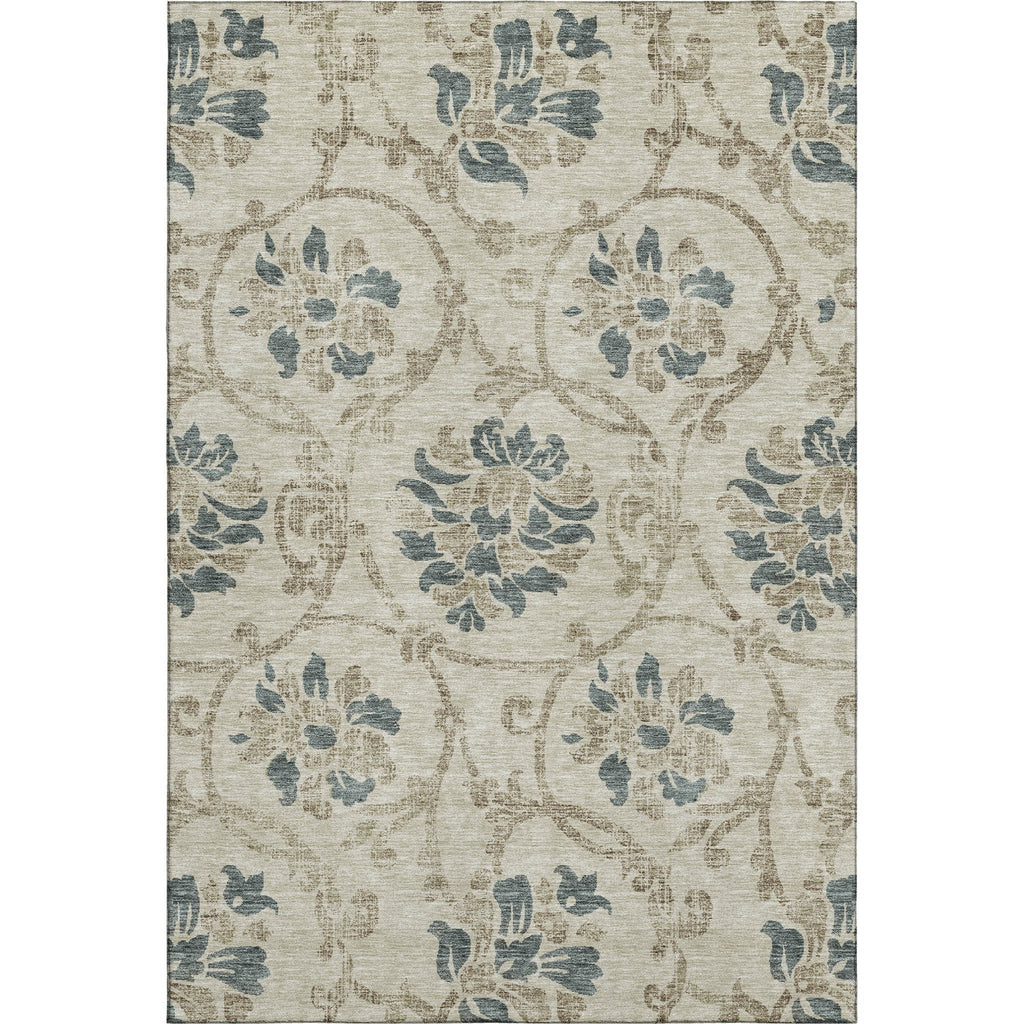 Piper Looms Mayfield Floral AMF762 Beige Machine Washable Area Rug main image