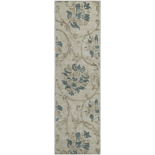 Piper Looms Mayfield Floral AMF762 Beige Machine Washable Area Rug Runner Main Image