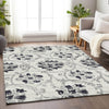 Piper Looms Mayfield Floral AMF762 Black Machine Washable Area Rug Lifestyle Image Feature