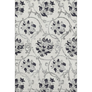 Piper Looms Mayfield Floral AMF762 Black Machine Washable Area Rug main image