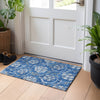 Piper Looms Mayfield Floral AMF762 Blue Machine Washable Area Rug Scatter Lifestyle Image Feature