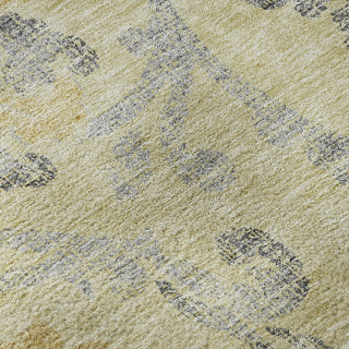 Piper Looms Mayfield Floral AMF762 Gold Machine Washable Area Rug Swatch Image