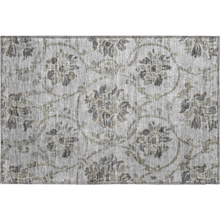 Piper Looms Mayfield Floral AMF762 Gray Machine Washable Area Rug Scatter Main Image