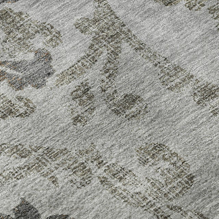 Piper Looms Mayfield Floral AMF762 Gray Machine Washable Area Rug Swatch Image