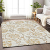 Piper Looms Mayfield Floral AMF762 Ivory Machine Washable Area Rug Lifestyle Image Feature