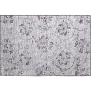 Piper Looms Mayfield Floral AMF762 Lavender Machine Washable Area Rug Scatter Main Image
