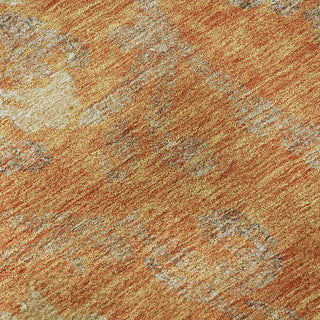 Piper Looms Mayfield Floral AMF762 Orange Machine Washable Area Rug Swatch Image