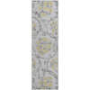 Piper Looms Mayfield Floral AMF762 Silver Machine Washable Area Rug Runner Main Image