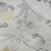Piper Looms Mayfield Floral AMF762 Silver Machine Washable Area Rug Swatch Image