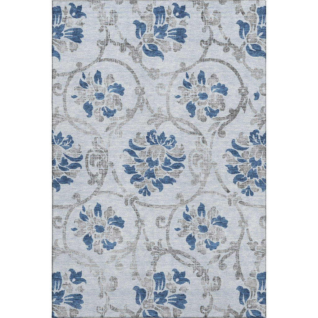 Piper Looms Mayfield Floral AMF762 Sky Machine Washable Area Rug main image