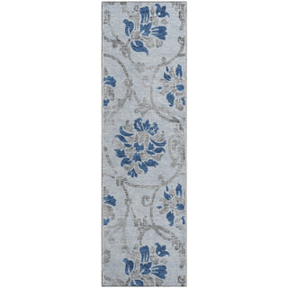 Piper Looms Mayfield Floral AMF762 Sky Machine Washable Area Rug Runner Main Image
