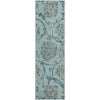 Piper Looms Mayfield Floral AMF762 Teal Machine Washable Area Rug Runner Main Image
