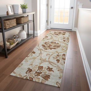 Piper Looms Mayfield Floral AMF762 Terracotta Machine Washable Area Rug Runner Lifestyle Image Feature