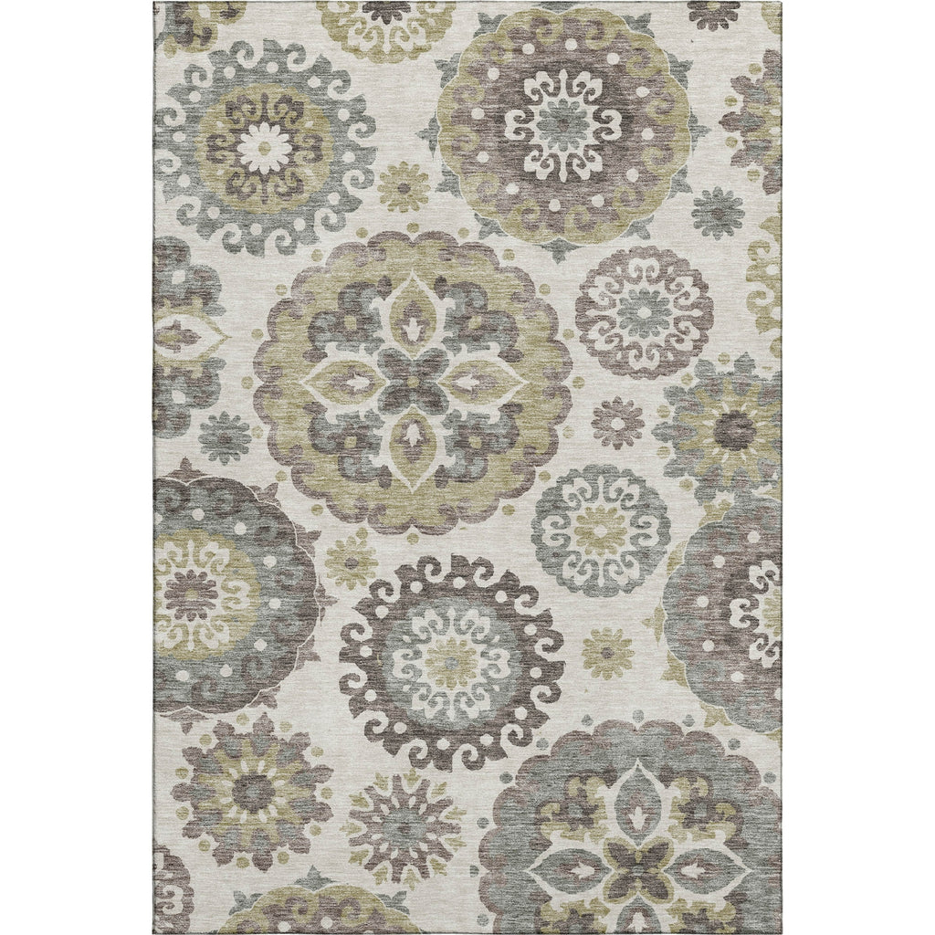 Piper Looms Mayfield Kaleidoscope AMF763 Beige Machine Washable Area Rug main image