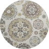 Piper Looms Mayfield Kaleidoscope AMF763 Beige Machine Washable Area Rug Round Main Image