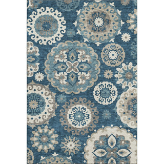 Piper Looms Mayfield Kaleidoscope AMF763 Blue Machine Washable Area Rug main image
