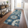Piper Looms Mayfield Kaleidoscope AMF763 Blue Machine Washable Area Rug Runner Lifestyle Image Feature