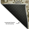 Piper Looms Mayfield Kaleidoscope AMF763 Brown Machine Washable Area Rug Backing Image