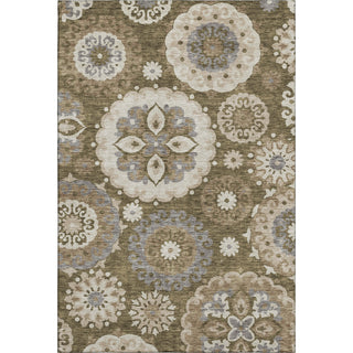 Piper Looms Mayfield Kaleidoscope AMF763 Brown Machine Washable Area Rug main image