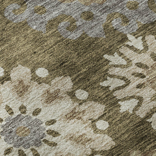 Piper Looms Mayfield Kaleidoscope AMF763 Brown Machine Washable Area Rug Swatch Image