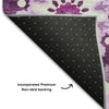Piper Looms Mayfield Kaleidoscope AMF763 Eggplant Machine Washable Area Rug Backing Image