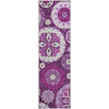 Piper Looms Mayfield Kaleidoscope AMF763 Eggplant Machine Washable Area Rug Runner Main Image