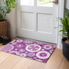 Piper Looms Mayfield Kaleidoscope AMF763 Eggplant Machine Washable Area Rug Scatter Lifestyle Image Feature