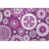 Piper Looms Mayfield Kaleidoscope AMF763 Eggplant Machine Washable Area Rug Scatter Main Image