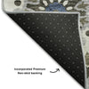Piper Looms Mayfield Kaleidoscope AMF763 Pewter Machine Washable Area Rug Backing Image