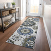 Piper Looms Mayfield Kaleidoscope AMF763 Pewter Machine Washable Area Rug Runner Lifestyle Image Feature