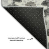 Piper Looms Mayfield Kaleidoscope AMF763 Silver Machine Washable Area Rug Backing Image