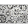 Piper Looms Mayfield Kaleidoscope AMF763 Silver Machine Washable Area Rug Scatter Main Image