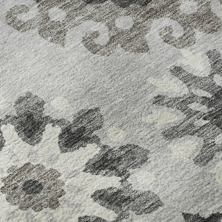 Piper Looms Mayfield Kaleidoscope AMF763 Silver Machine Washable Area Rug Swatch Image