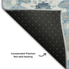 Piper Looms Mayfield Kaleidoscope AMF763 Sky Machine Washable Area Rug Backing Image