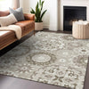 Piper Looms Mayfield Kaleidoscope AMF763 Taupe Machine Washable Area Rug Lifestyle Image Feature
